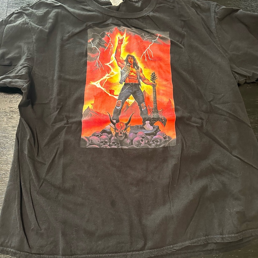 Stranger Things Black Graphic Men's Shirt